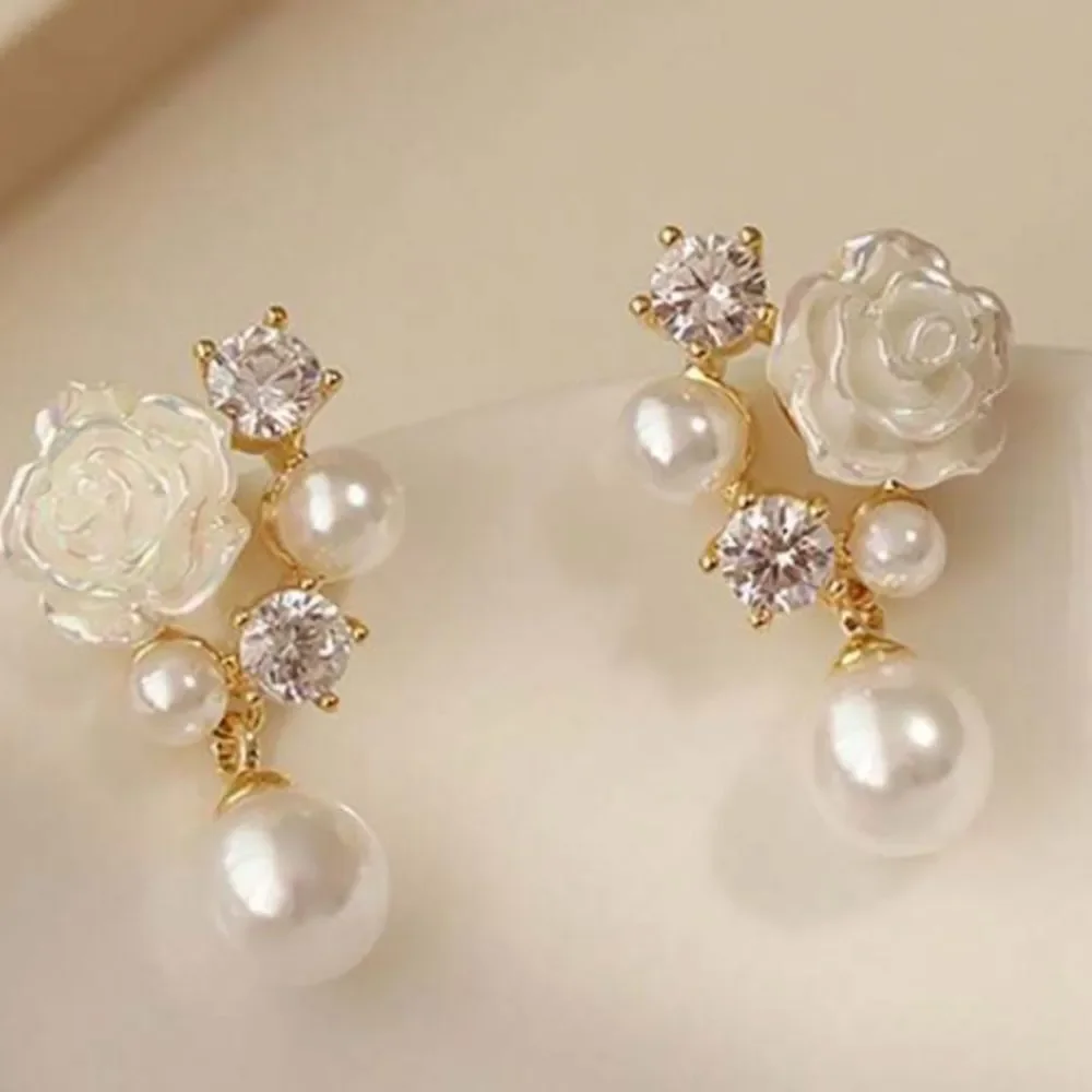 3for$20 1 Elegant And Gentle Camellia Earring